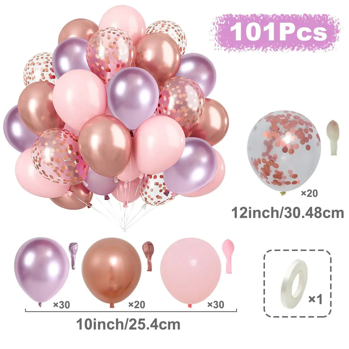 Balloons Pearl Latex 31/36/37/51/101Pcs