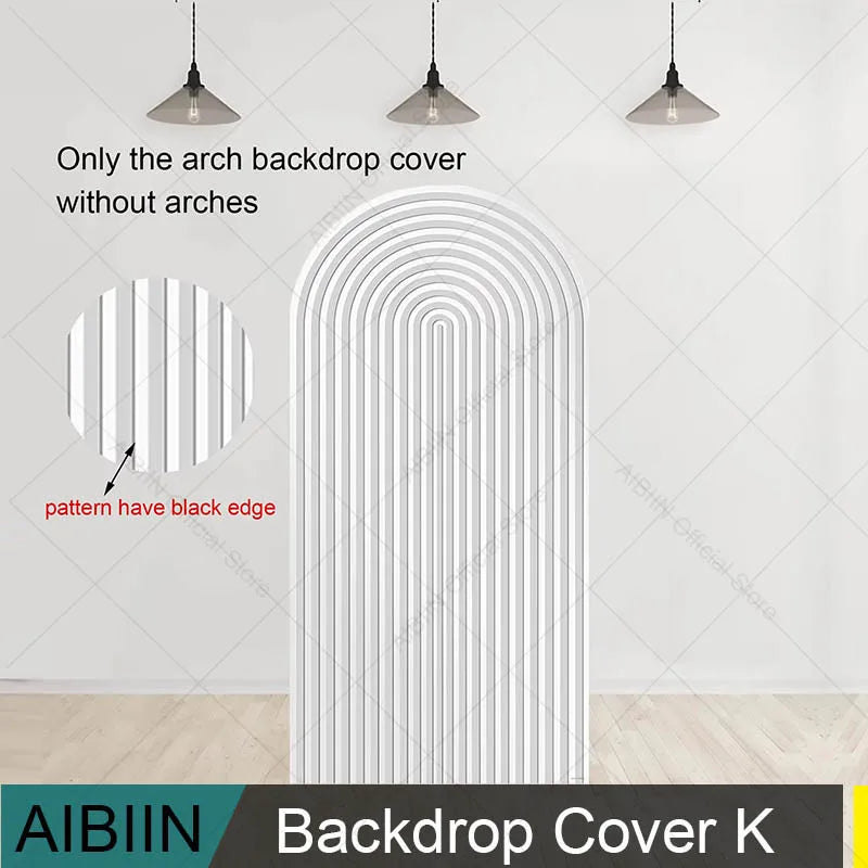 Arch backdrop cover fabric
