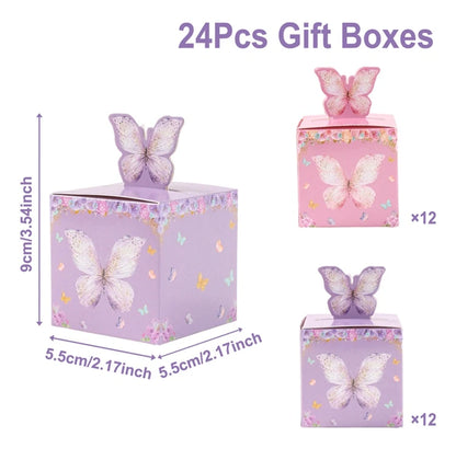 Candy gift box Butterfly for Baby Shower decorations  12/24pcs