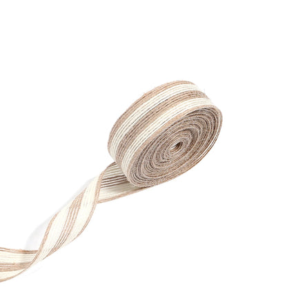 Macrame fabric ribbon linen 5/10Meters