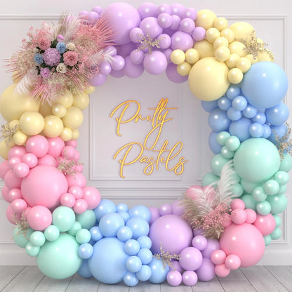 Macaron balloons  arch kit