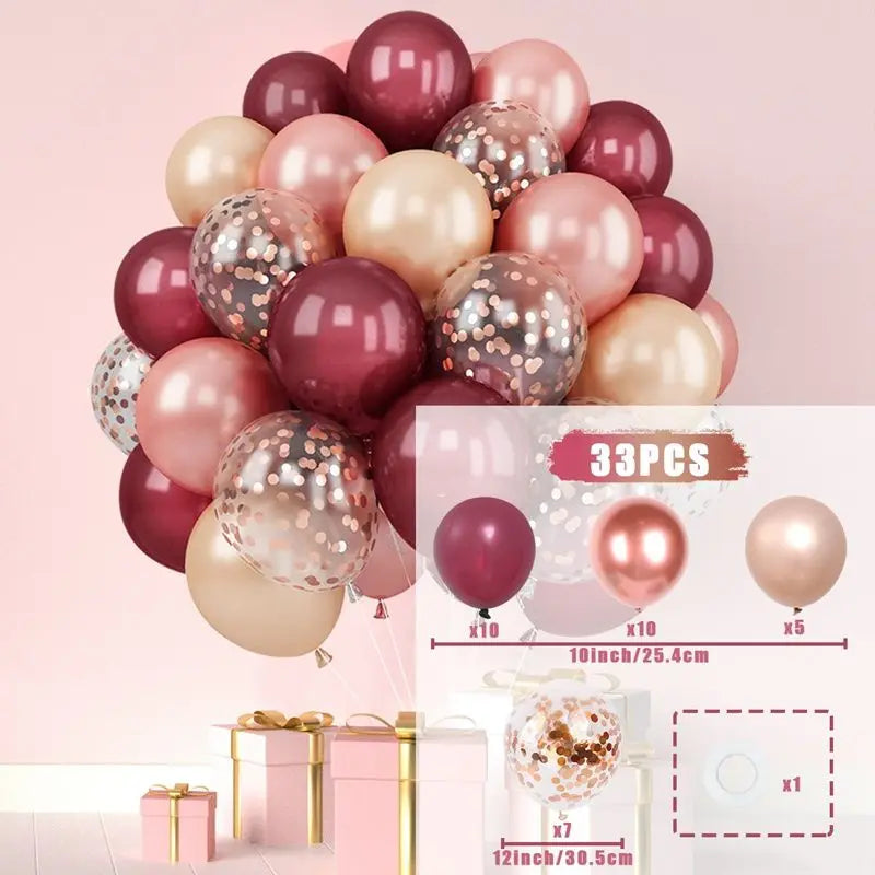 Balloons Pearl Latex 31/36/37/51/101Pcs