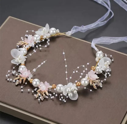 ELsa Flower Crystal Head Diadem