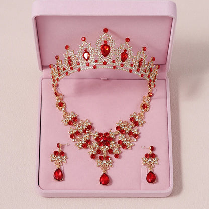 Zitania bridal  pink-colour lady crown