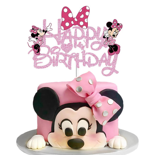Caraktar cake decorations include cake topper