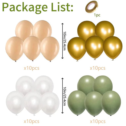 Retro Olive Green Balloons