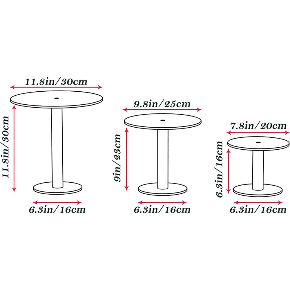Transparent cake stand 1pc