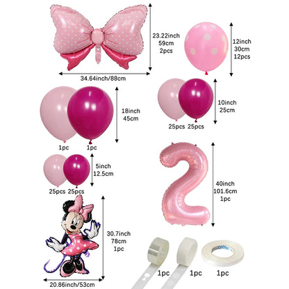 Minnie Mouse 40 inch Pink  Arch 120PCS