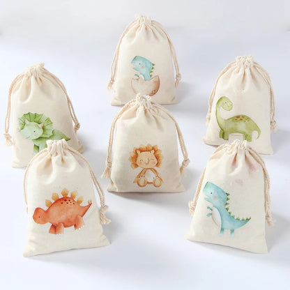 Animal character Gift Bags for Party 6pcs
