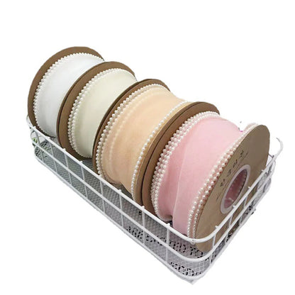 Gauze Organza packaging ribbon Lace H861 5Y/roll 4CM