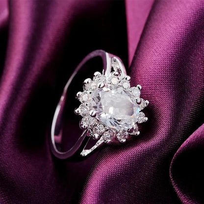 Sourina ring crystal flower