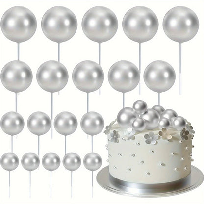 20Pcs Gold & Silver ball decoration