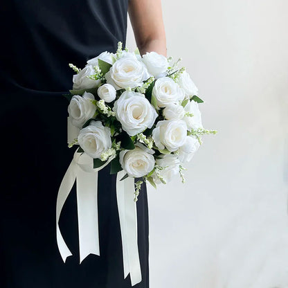 Bouquet silk roses