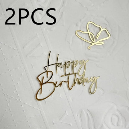 Rose,Gold simple style cake,dessert Decoration