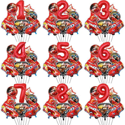 McQueen Foil Balloons Set 8 Pcs