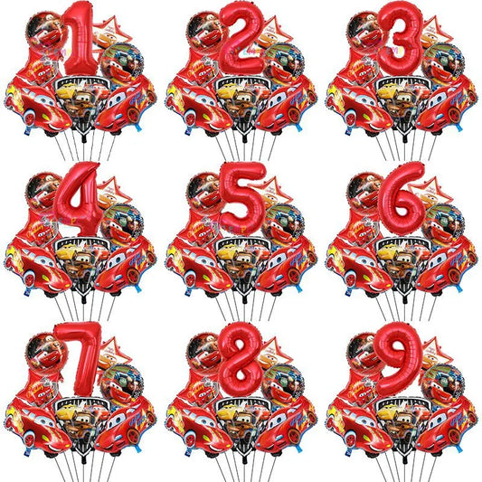 McQueen Foil Balloons Set 8 Pcs