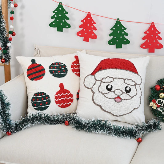 Sorino Christmas Cartoon Tufted Pillowcase