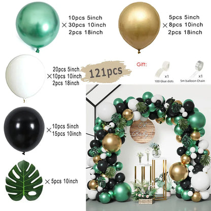 Jungle Safari Green Balloon Arch Kit