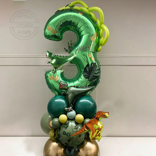Dinosaur number balloons 32inch