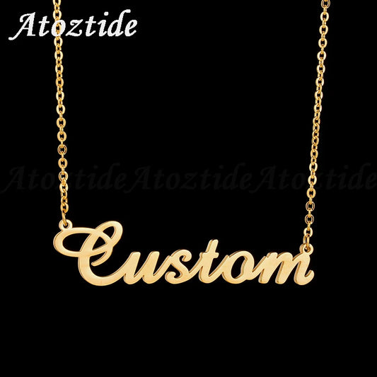 Custom name necklaces personalized heart butterfly