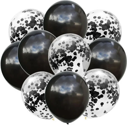 Mix  Confetti Latex Balloon  12inch 10pcs