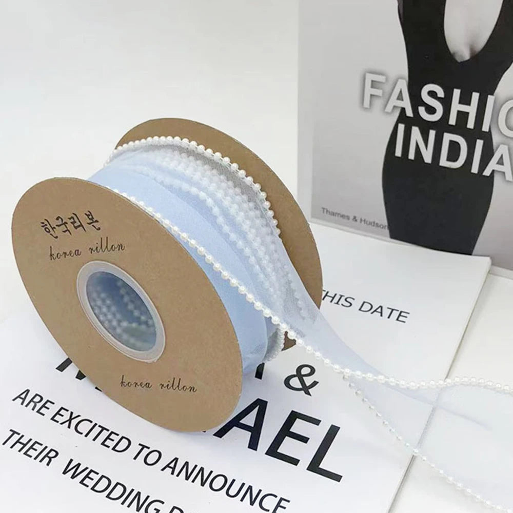 Gauze Organza packaging ribbon Lace H861 5Y/roll 4CM