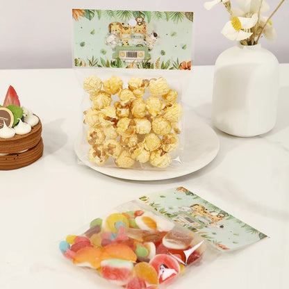 Jungle Animal Plastic  Candy bags Self-Adhesive 30/50pcs