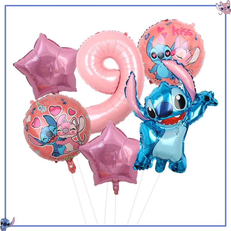 Disney Stitch Birthday Party Decoration Supplies New Lilo Stitch Balloon Baby Shower Aloha Paper Cups Plates Napkins Tablecloth