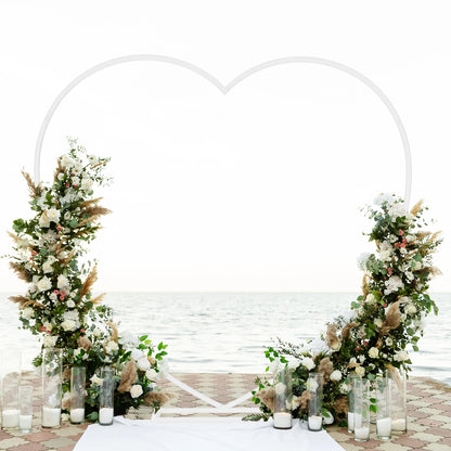 Heart metal arch backdrop stand decoration