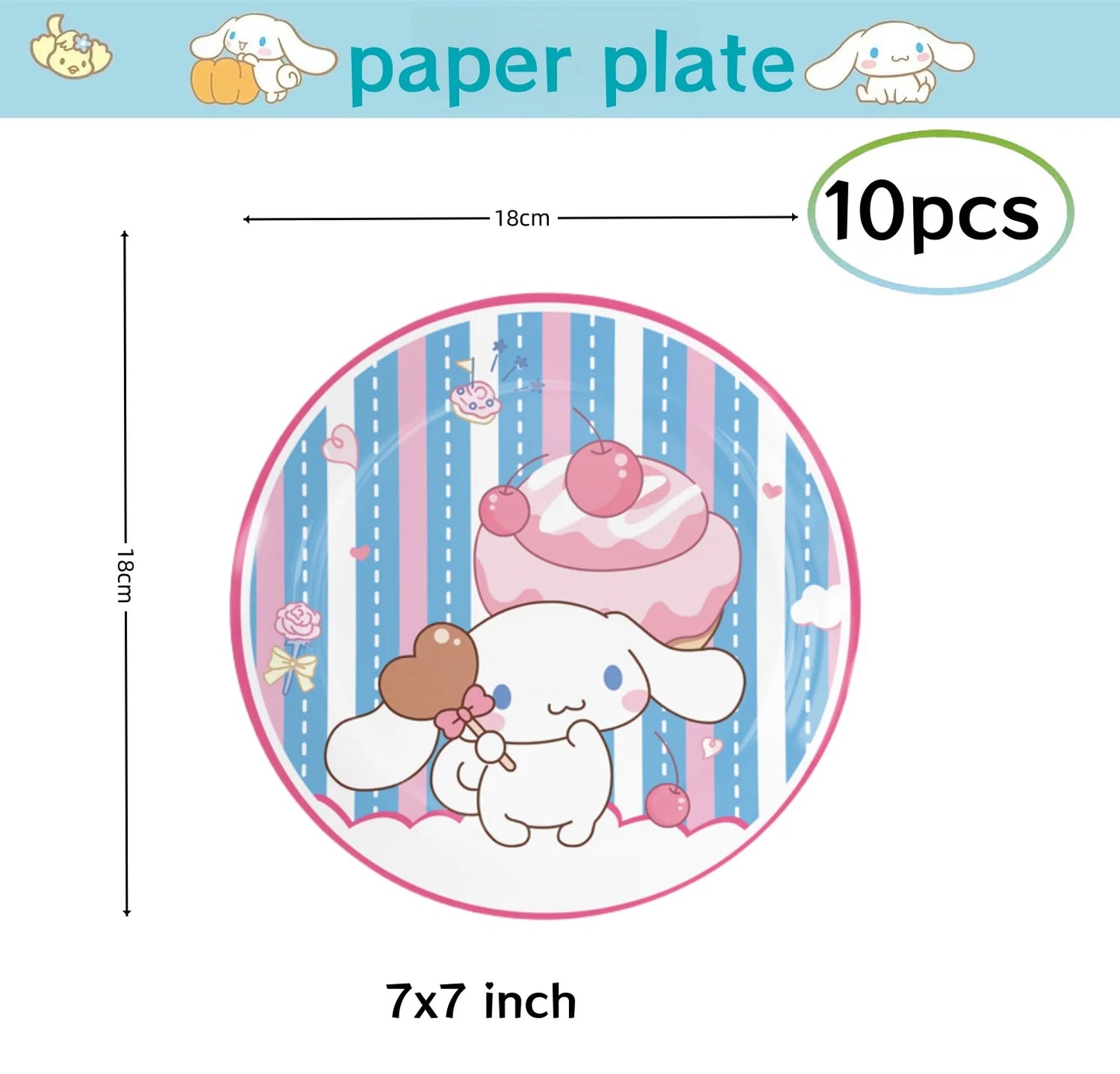 Cinnamon party decorations kit