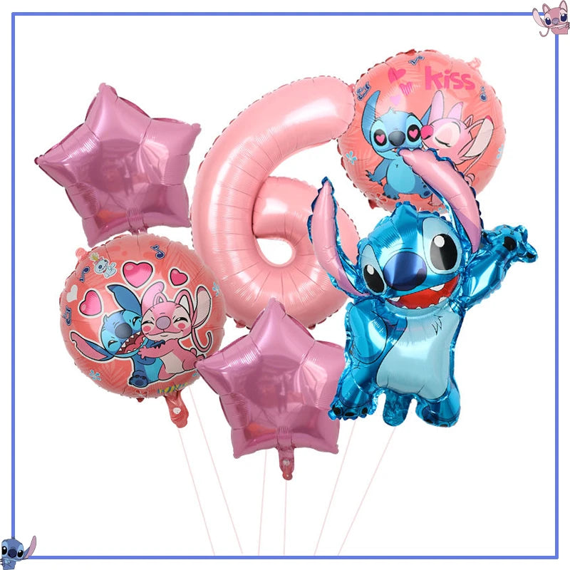 Disney Stitch Birthday Party Decoration Supplies New Lilo Stitch Balloon Baby Shower Aloha Paper Cups Plates Napkins Tablecloth