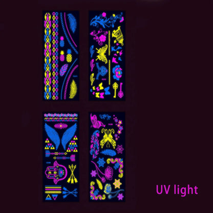 Luminous waterproof tattoos