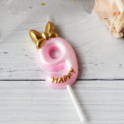 Mickey pink candle