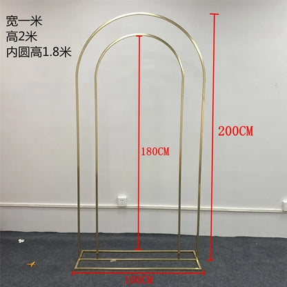 Gold Square arch - stand
