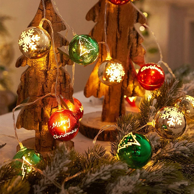 LED Star & Ball Christmas Lights