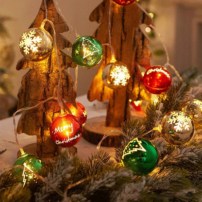 LED Star & Ball Christmas Lights
