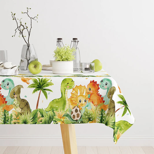 Dinosaur disposable tablecloth party decoration