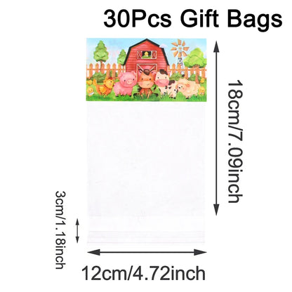 Farm Animals Goodie Candy Bags Farm 30/50pcs