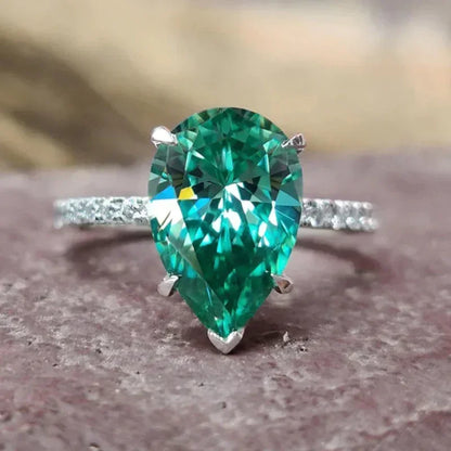 Zaitina green Zirconia crystal ring