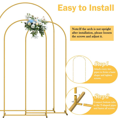 Gold backdrop stand, 3 Set