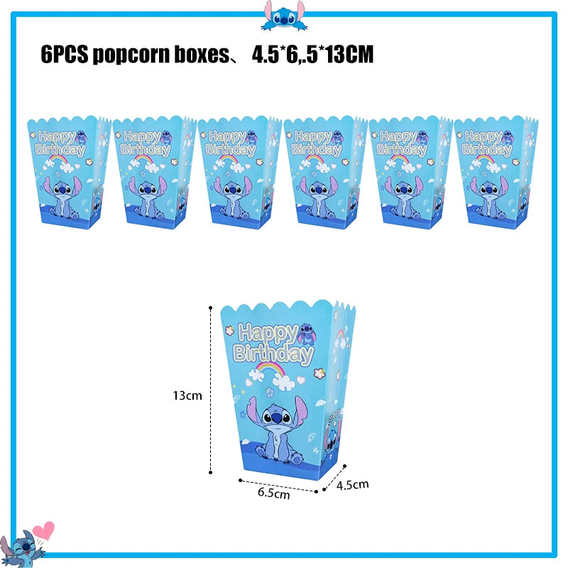 Disney Stitch Birthday Party Decoration Supplies New Lilo Stitch Balloon Baby Shower Aloha Paper Cups Plates Napkins Tablecloth