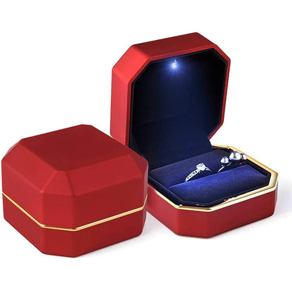 Luxury LED jewelry ring box 1 Pcs