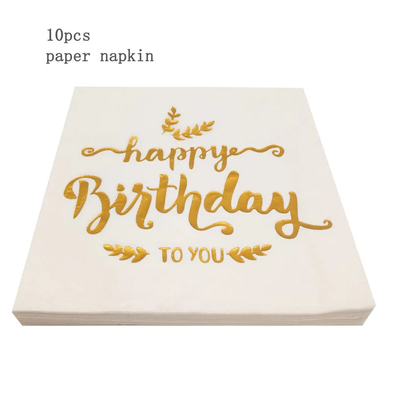 Paper napkin 30 40 50 60 Years Old