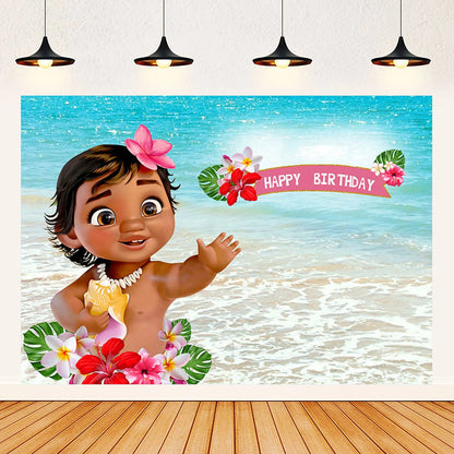Moana theme background decoration