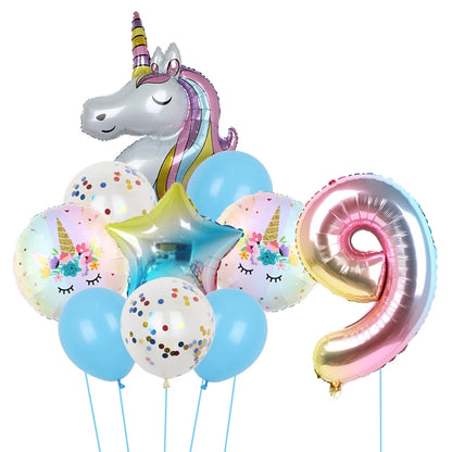 1Set Unicorn theme balloon 32inch