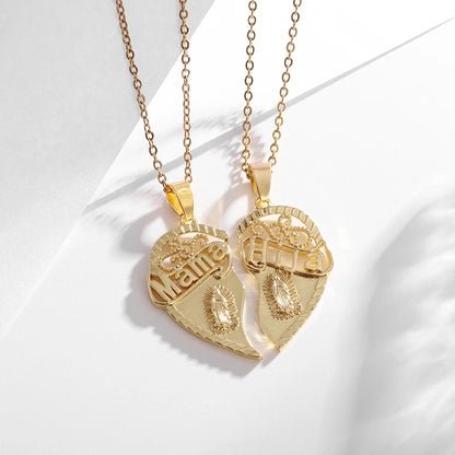 Virgin Mary medal pendant