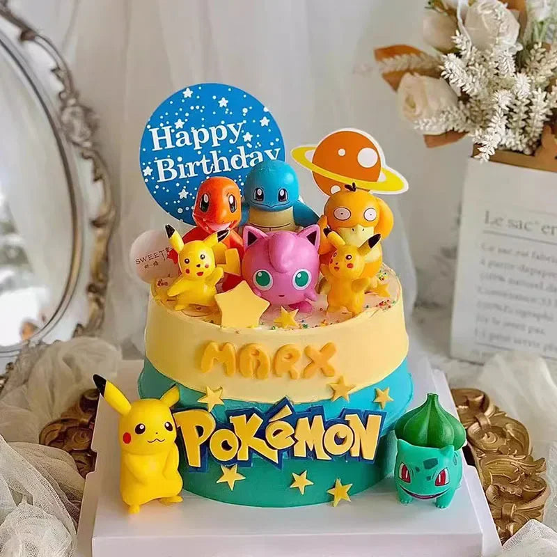 Pokemon figure cake decoration13Pcs/se