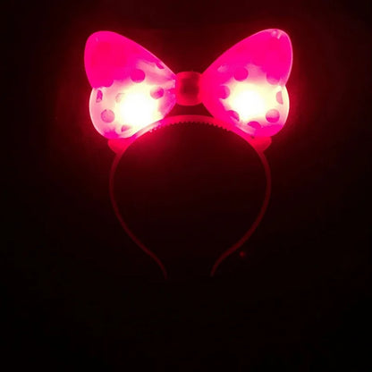 LED Light-up Bow Headba 5/1pcs