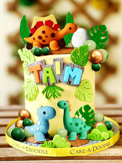 Dinosaur cake topper decorations