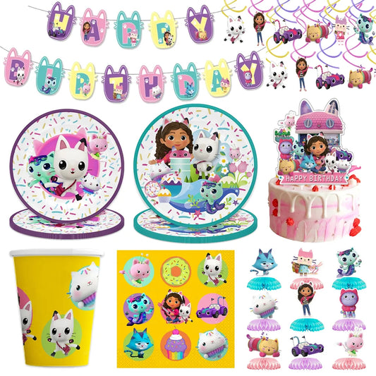 Gabby Dollhouse Party Tableware Set